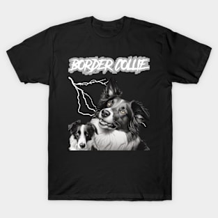 Border Collie Heavy Metal Dog Lover T-Shirt